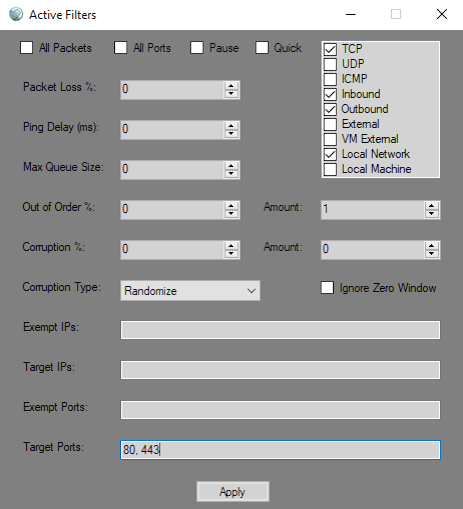 PacketModifer Inspect Screen